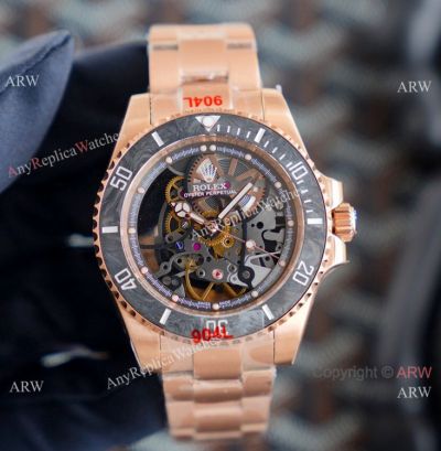 Rolex Submariner Andrea Pirlo Rose Gold Skeleton Watch